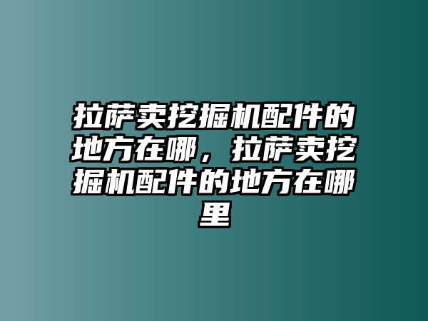 拉薩賣挖掘機配件的地方在哪，拉薩賣挖掘機配件的地方在哪里