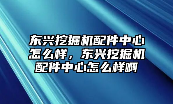 東興挖掘機配件中心怎么樣，東興挖掘機配件中心怎么樣啊