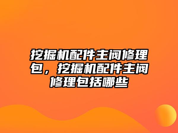 挖掘機配件主閥修理包，挖掘機配件主閥修理包括哪些