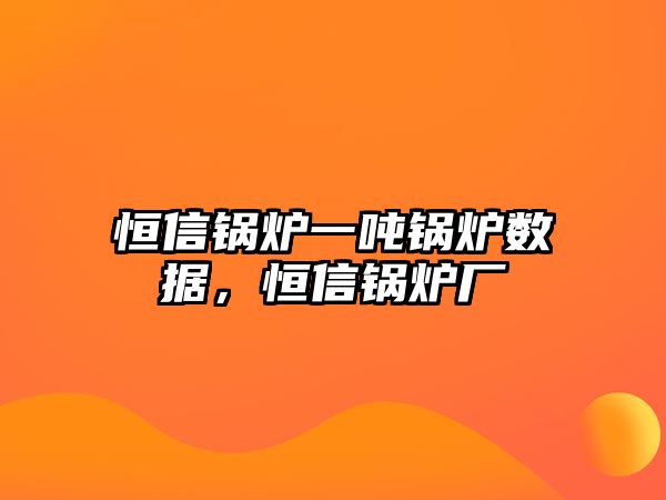 恒信鍋爐一噸鍋爐數據，恒信鍋爐廠