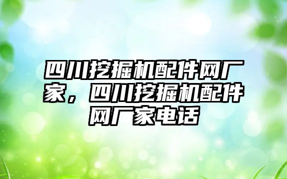 四川挖掘機配件網廠家，四川挖掘機配件網廠家電話