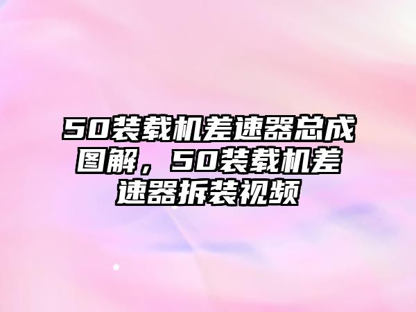 50裝載機(jī)差速器總成圖解，50裝載機(jī)差速器拆裝視頻