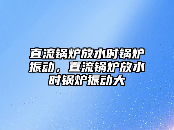 直流鍋爐放水時鍋爐振動，直流鍋爐放水時鍋爐振動大