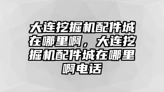 大連挖掘機配件城在哪里啊，大連挖掘機配件城在哪里啊電話