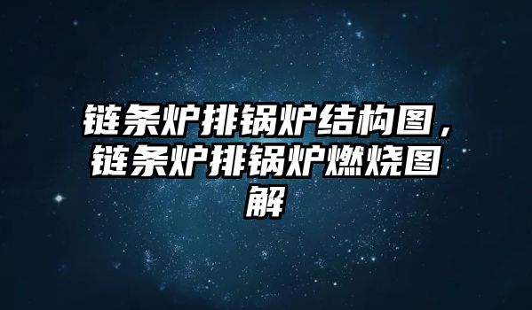 鏈條爐排鍋爐結構圖，鏈條爐排鍋爐燃燒圖解