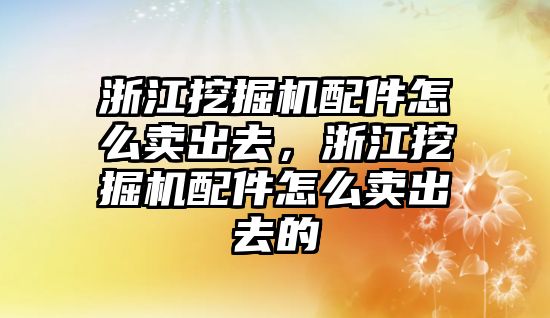 浙江挖掘機配件怎么賣出去，浙江挖掘機配件怎么賣出去的