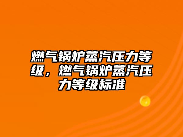 燃氣鍋爐蒸汽壓力等級，燃氣鍋爐蒸汽壓力等級標準