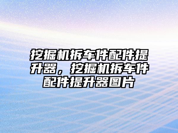 挖掘機(jī)拆車件配件提升器，挖掘機(jī)拆車件配件提升器圖片