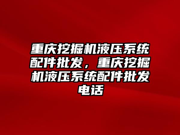 重慶挖掘機液壓系統配件批發，重慶挖掘機液壓系統配件批發電話