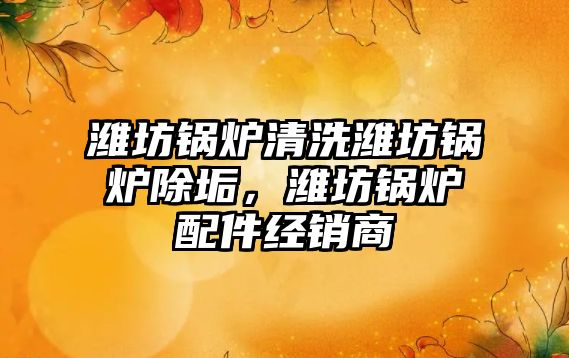 濰坊鍋爐清洗濰坊鍋爐除垢，濰坊鍋爐配件經銷商