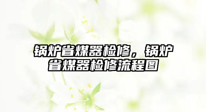 鍋爐省煤器檢修，鍋爐省煤器檢修流程圖