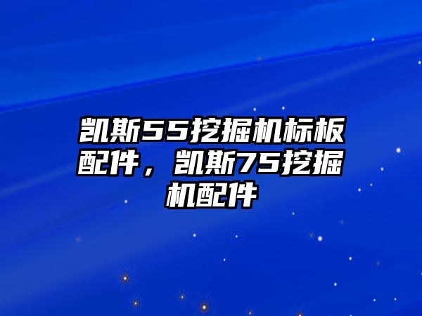 凱斯55挖掘機標(biāo)板配件，凱斯75挖掘機配件