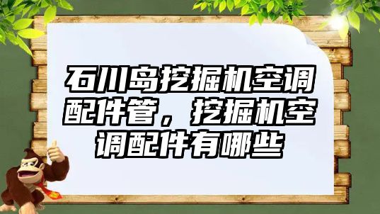 石川島挖掘機空調(diào)配件管，挖掘機空調(diào)配件有哪些