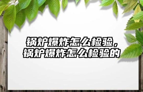 鍋爐爆炸怎么檢驗(yàn)，鍋爐爆炸怎么檢驗(yàn)的