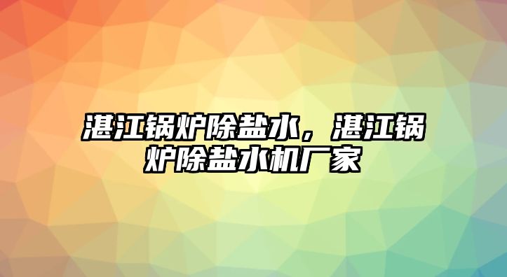 湛江鍋爐除鹽水，湛江鍋爐除鹽水機(jī)廠(chǎng)家