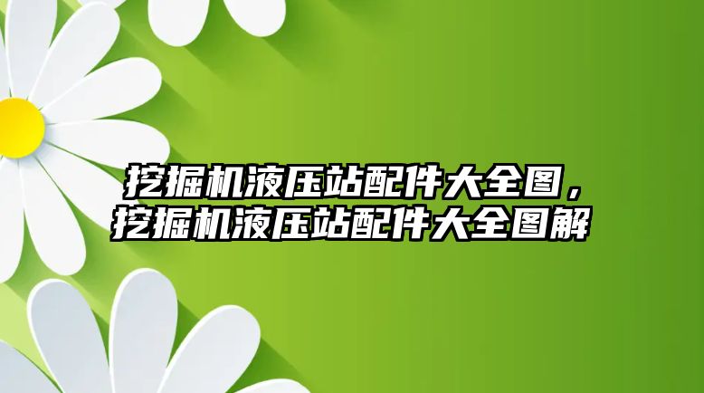 挖掘機液壓站配件大全圖，挖掘機液壓站配件大全圖解