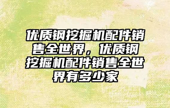 優質鋼挖掘機配件銷售全世界，優質鋼挖掘機配件銷售全世界有多少家