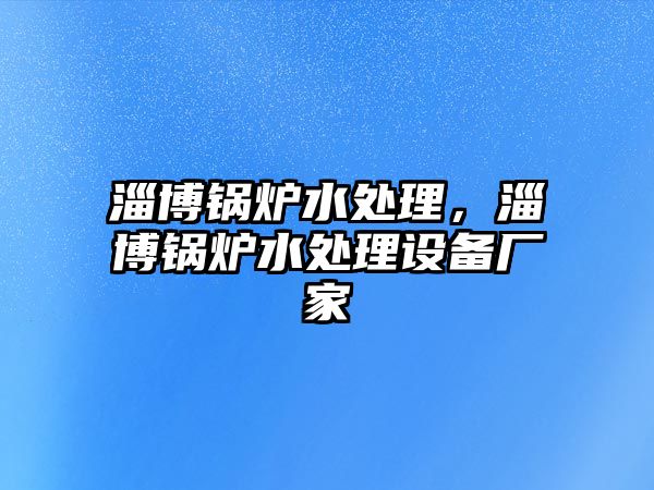 淄博鍋爐水處理，淄博鍋爐水處理設備廠家