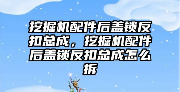 挖掘機配件后蓋鎖反扣總成，挖掘機配件后蓋鎖反扣總成怎么拆