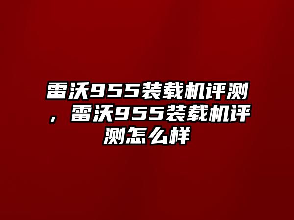 雷沃955裝載機評測，雷沃955裝載機評測怎么樣