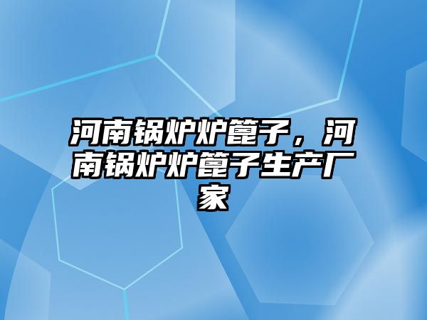 河南鍋爐爐篦子，河南鍋爐爐篦子生產廠家