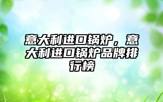 意大利進口鍋爐，意大利進口鍋爐品牌排行榜