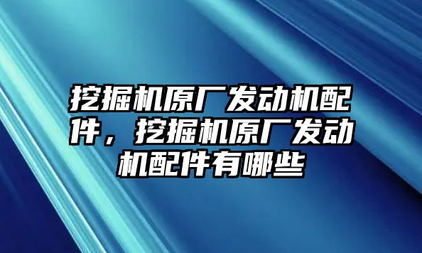 挖掘機原廠發(fā)動機配件，挖掘機原廠發(fā)動機配件有哪些