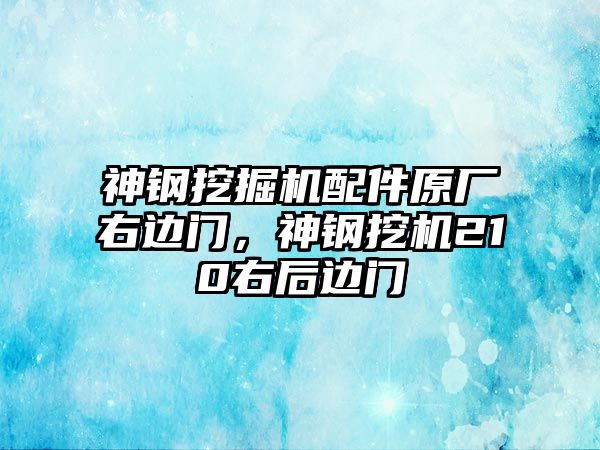 神鋼挖掘機配件原廠右邊門，神鋼挖機210右后邊門