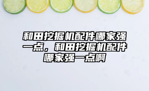 和田挖掘機配件哪家強一點，和田挖掘機配件哪家強一點啊