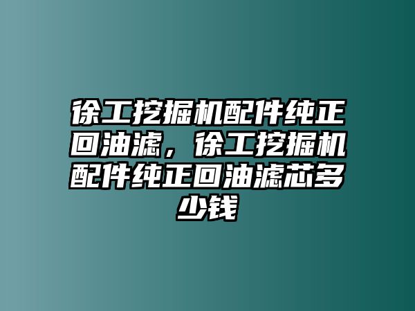 徐工挖掘機(jī)配件純正回油濾，徐工挖掘機(jī)配件純正回油濾芯多少錢