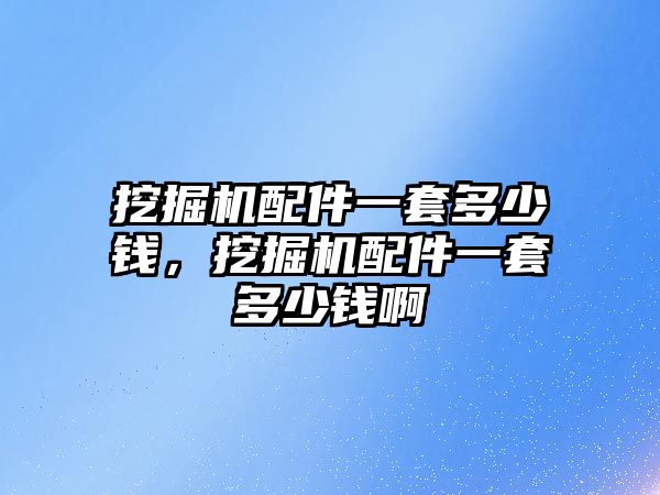 挖掘機配件一套多少錢，挖掘機配件一套多少錢啊