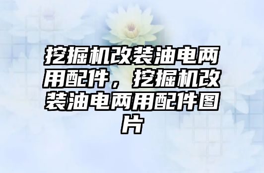 挖掘機改裝油電兩用配件，挖掘機改裝油電兩用配件圖片