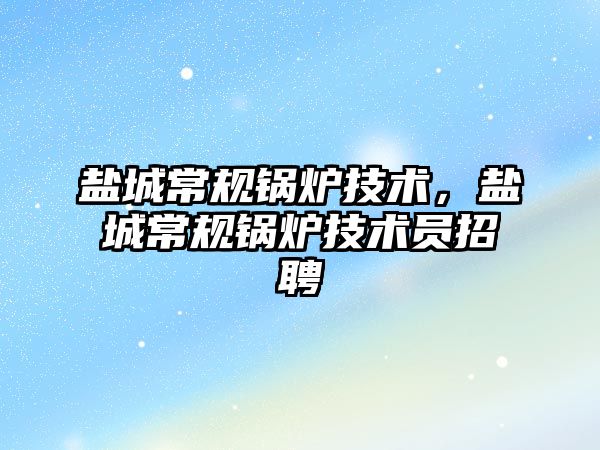 鹽城常規鍋爐技術，鹽城常規鍋爐技術員招聘