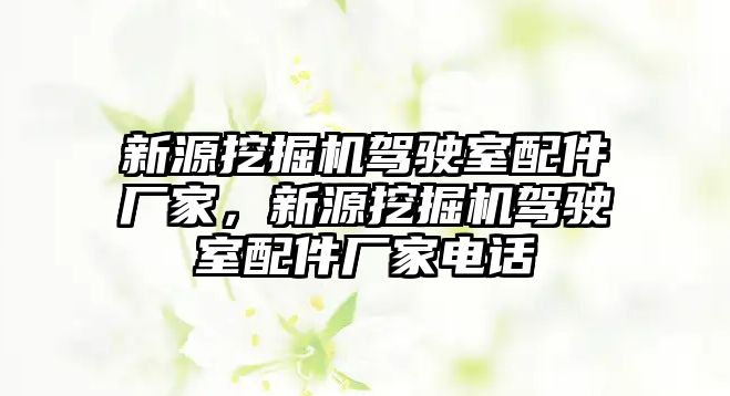 新源挖掘機駕駛室配件廠家，新源挖掘機駕駛室配件廠家電話