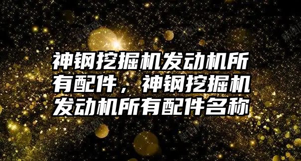 神鋼挖掘機發動機所有配件，神鋼挖掘機發動機所有配件名稱