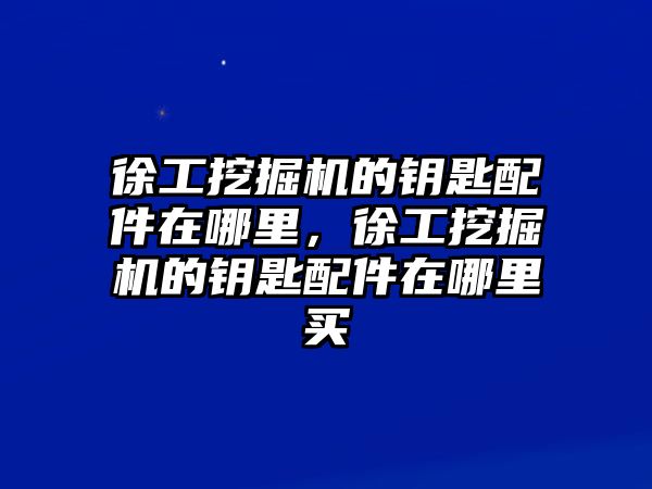 徐工挖掘機(jī)的鑰匙配件在哪里，徐工挖掘機(jī)的鑰匙配件在哪里買