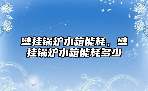 壁掛鍋爐水箱能耗，壁掛鍋爐水箱能耗多少