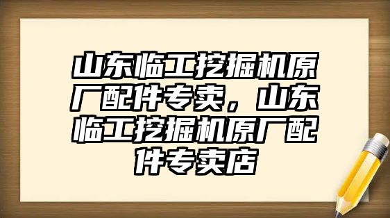 山東臨工挖掘機原廠配件專賣，山東臨工挖掘機原廠配件專賣店