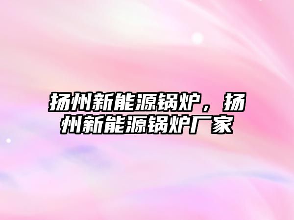 揚州新能源鍋爐，揚州新能源鍋爐廠家