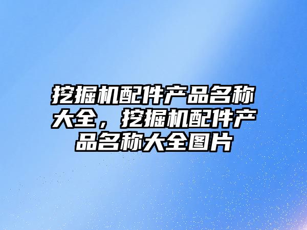 挖掘機配件產品名稱大全，挖掘機配件產品名稱大全圖片