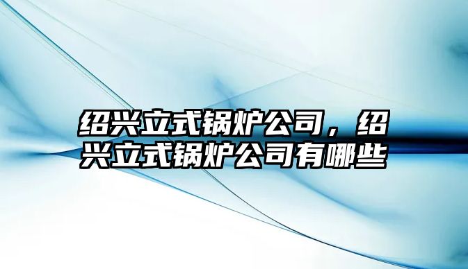 紹興立式鍋爐公司，紹興立式鍋爐公司有哪些