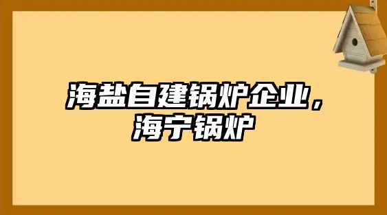 海鹽自建鍋爐企業，海寧鍋爐