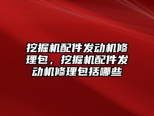 挖掘機配件發動機修理包，挖掘機配件發動機修理包括哪些