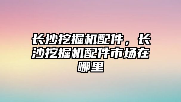 長沙挖掘機配件，長沙挖掘機配件市場在哪里