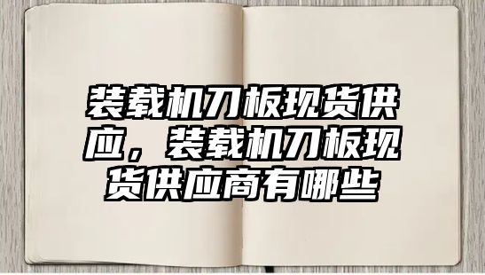 裝載機(jī)刀板現(xiàn)貨供應(yīng)，裝載機(jī)刀板現(xiàn)貨供應(yīng)商有哪些