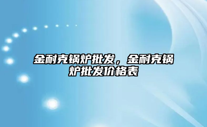 金耐克鍋爐批發(fā)，金耐克鍋爐批發(fā)價格表