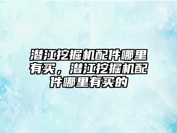 潛江挖掘機配件哪里有買，潛江挖掘機配件哪里有買的