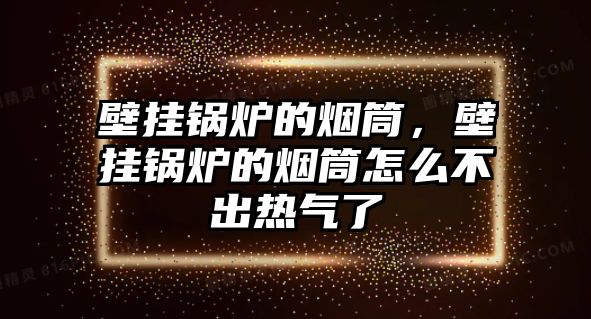 壁掛鍋爐的煙筒，壁掛鍋爐的煙筒怎么不出熱氣了