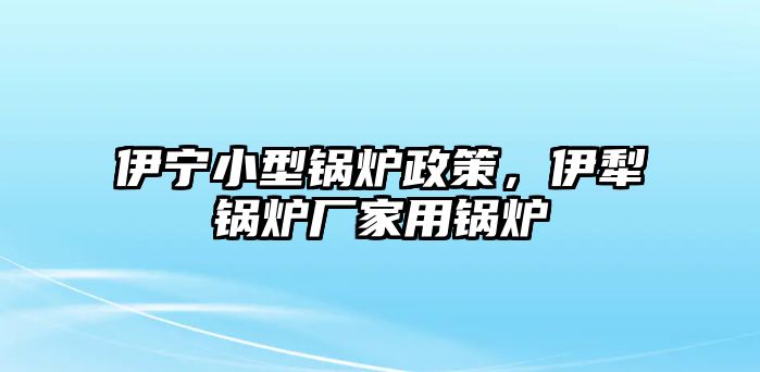 伊寧小型鍋爐政策，伊犁鍋爐廠(chǎng)家用鍋爐